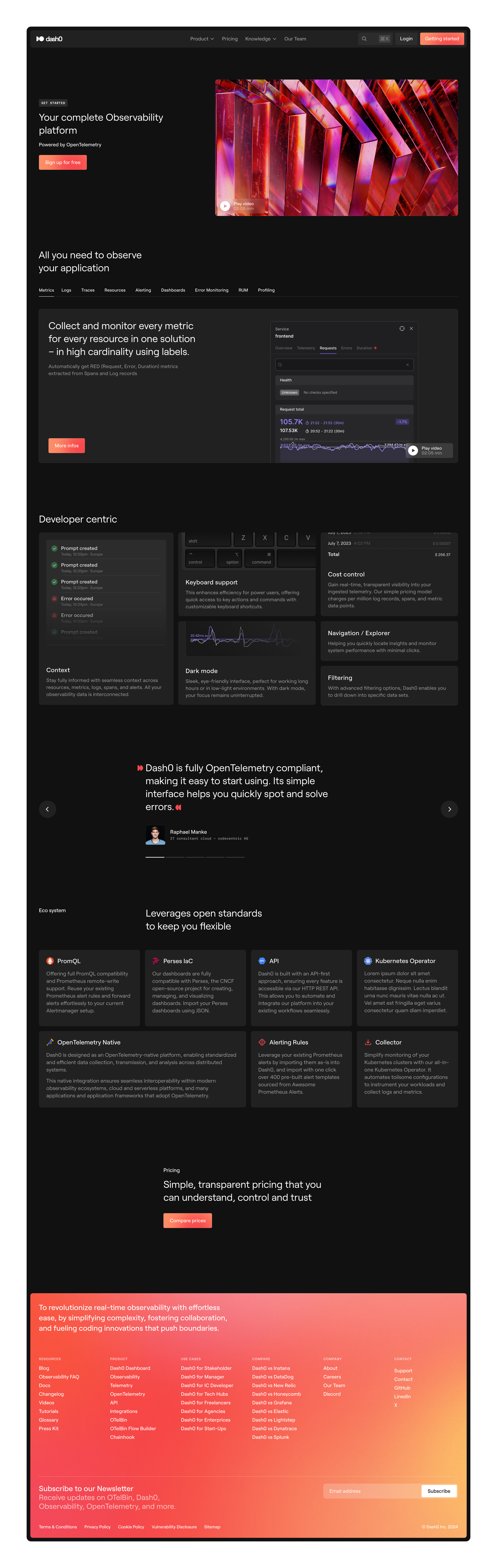 Landingpage design